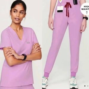 Figs Dusk Small Catarina One Pocket / Petite Zamora High Waisted Pant